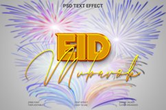 Eid Mubarak 3d text Style Effect Product Image 1