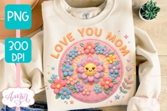 Love You Mom Sublimation Design | Mother's Day PNG Product Image 2