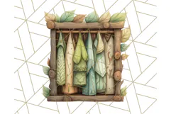 Cozy Cabin Critters Clipart PNG, Fall Animal Png Product Image 2