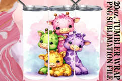 Radiant memories 20oz tumbler wrap, Cute Animals Product Image 1