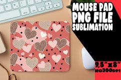 Radiant Mouse Mat PNG Style, Heart Product Image 1