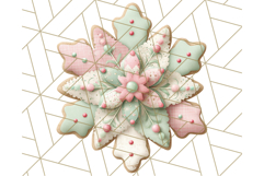 Pastel Christmas Clipart, Mint and Blush Holiday PNG Product Image 2