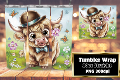 STUNNING 20oz Tumbler Design for Any Occasion , Cute Cow Product Image 1