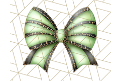 Muted Halloween Bow Clipart, Fall Ribbon PNG Autumn Hair Bow Product Image 2