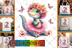 Fun TSHIRT Sublimation Designs, Dino Product Image 1