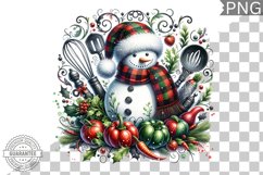 Christmas Snowman Sublimation - Clipart PNG Design Product Image 1
