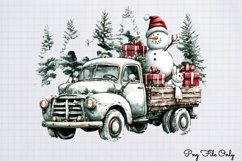 White Rustic Christmas Clipart PNG Product Image 1