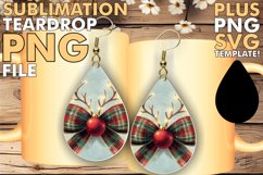 Dazzling Teardrop Earrings Designs, Christmas Bow Product Image 1