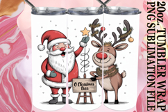 RADIANT SPIRITS 20oz TUMBLER WRAP, Funny Santa Product Image 1