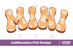 mini Png Retro Flowers Mother&#039;s Day Floral Mom Sublimation Product Image 1