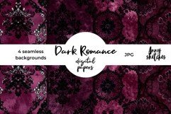 Burgundy Lace Background Smut Dark Romance Seamless Pattern Product Image 1