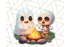 Cute Halloween Ghost Clipart PNG, Ghost and Friends Holiday Product Image 2