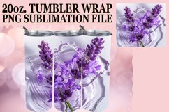 Serene Bloom: Floral Water Tumbler Design - 20oz Product Image 1