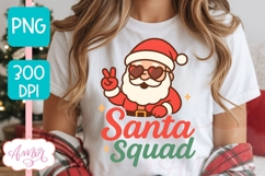 Cute Christmas Penguin PNG, Santa Squad PNG sublimation Product Image 2