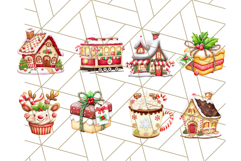 Cozy Christmas Bakery Clipart PNG, Holiday Cookie Art Product Image 2