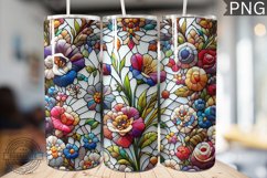 Embroidered Flowers Tumbler Wrap - High Quality 300 Dpi Product Image 1