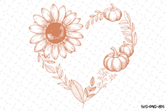 Fall Heart Svg | Halloween Svg | Svg Cut Files Product Image 1