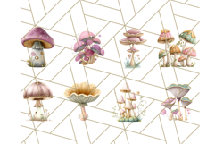 Mushroom Clipart, Realistic Forest Mushrooms PNG Product Image 6