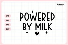 Funny Baby Bib Quote SVG | Powered by Milk Product Image 3