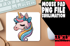 Bright MOUSE PAD Inspirational Design, Unicorn Product Image 1