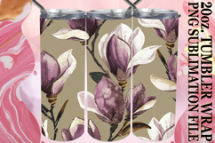 Uplifting Gift 20oz tumbler wrap, Flower Pattern Product Image 1