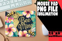 Vibrant mouse pad SUBLIMATION PNG, Bee Product Image 1