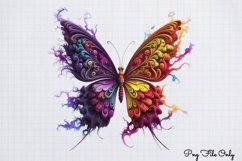 Smoke Butterflies Clipart PNG Product Image 1