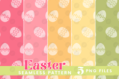 Easter Eggs Bunny Seamless Pattern PNG Sublimation Product Image 1