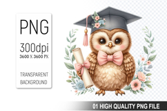 Graduation Animals Clipart PNG Bundle, High Quality PNG File Product Image 10