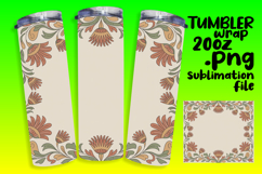 Colorful 20oz Tumbler Template , Flowers Product Image 1