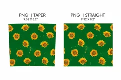 Sunflowers Tumbler Sublimation | 20 oz | Taper | Straight Product Image 3