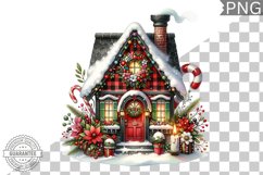 Christmas House Sublimation - Clipart PNG Design Product Image 1