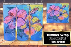 Colorful Flower Wrap Designs for 20oz Tumblers Product Image 1