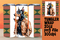 Lovely 20oz Tumbler Template for Gifts , Cute Dog Product Image 1