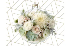 Whimsy Winter Florals Clipart PNG, Christmas Png Clipart Product Image 2
