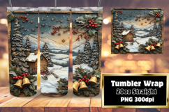 SOPHISTICATED 20oz Sublimation Tumbler , Christmas Product Image 1