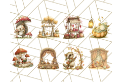 60 Acorn Village Clipart PNG, Fall Animal Png Product Image 6