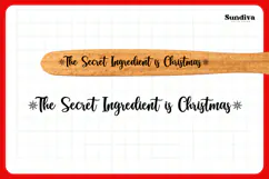 Christmas Wooden Spoon Handle Quotes SVG - Secret Ingredient Product Image 3
