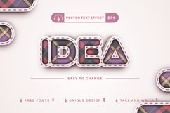Cloth Tartan - Editable Text Effect, Font Style Product Image 3