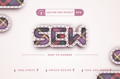 Cloth Tartan - Editable Text Effect, Font Style Product Image 4