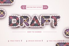 Cloth Tartan - Editable Text Effect, Font Style Product Image 5