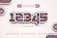 Cloth Tartan - Editable Text Effect, Font Style Product Image 6