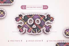 Cloth Tartan - Editable Text Effect, Font Style Product Image 2