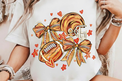 Brushtroke Game Day Football PNG, Football Bow Png, Football Product Image 3