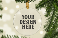 Acrylic Christmas Ornament Mockups , acrylic blank mockup Product Image 1
