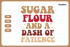 Funny Baking Saying SVG For Baker | Sugar Flour Product Image 3