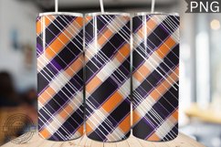 Halloween Plaid Pattern Tumbler Wrap - High Quality 300 Dpi Product Image 1