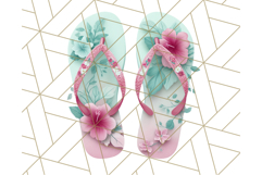 Pink and Mint Summer Clipart PNG Beach Icons, Summer Fun Png Product Image 2