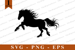 Horse SVG, Horse vector, Horse Silhouette, Cut files Product Image 1