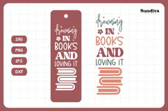 Bookmark Saying SVG | Funny Book Lovers - Drowning In Books Product Image 3